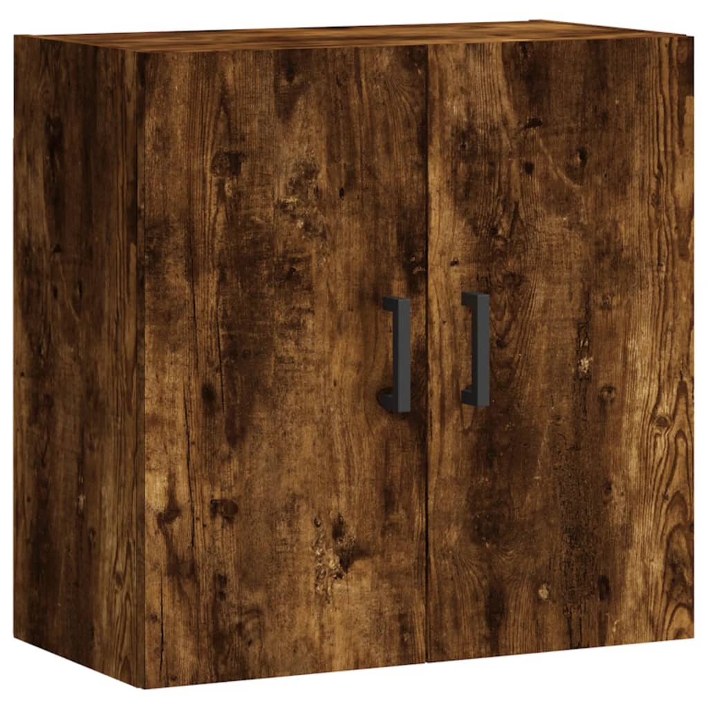 Wandkast 60X31X60 Cm Bewerkt Hout Gerookt Eikenkleurig