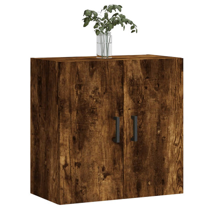 Wandkast 60X31X60 Cm Bewerkt Hout Gerookt Eikenkleurig