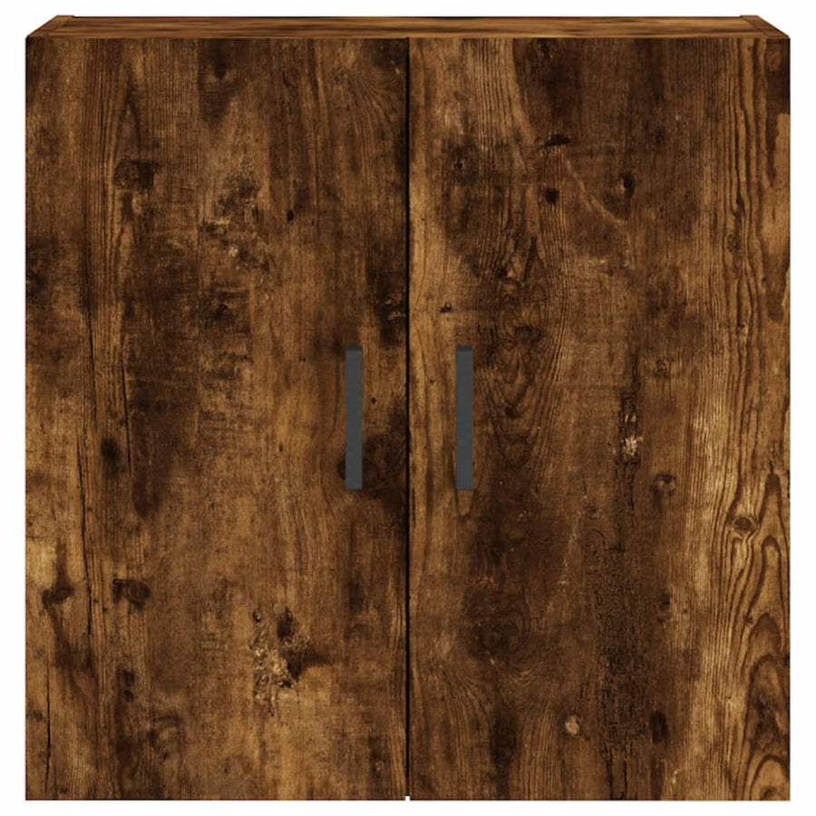 Wandkast 60X31X60 Cm Bewerkt Hout Gerookt Eikenkleurig