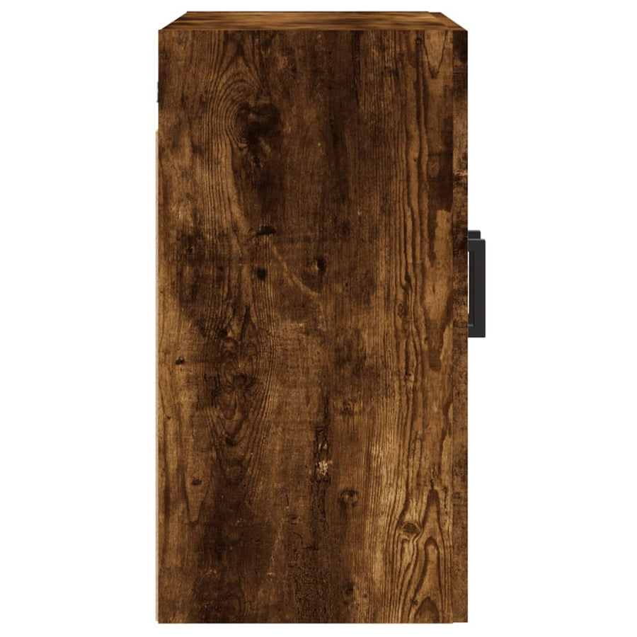 Wandkast 60X31X60 Cm Bewerkt Hout Gerookt Eikenkleurig