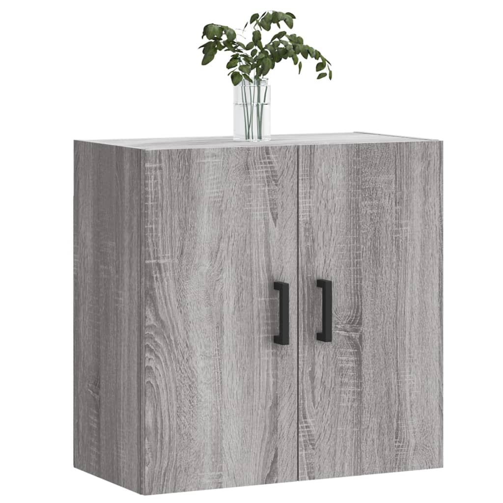 Wandkast 60X31X60 Cm Bewerkt Hout Grijs Sonoma Eikenkleurig