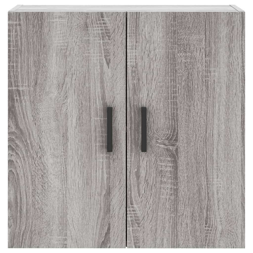 Wandkast 60X31X60 Cm Bewerkt Hout Grijs Sonoma Eikenkleurig