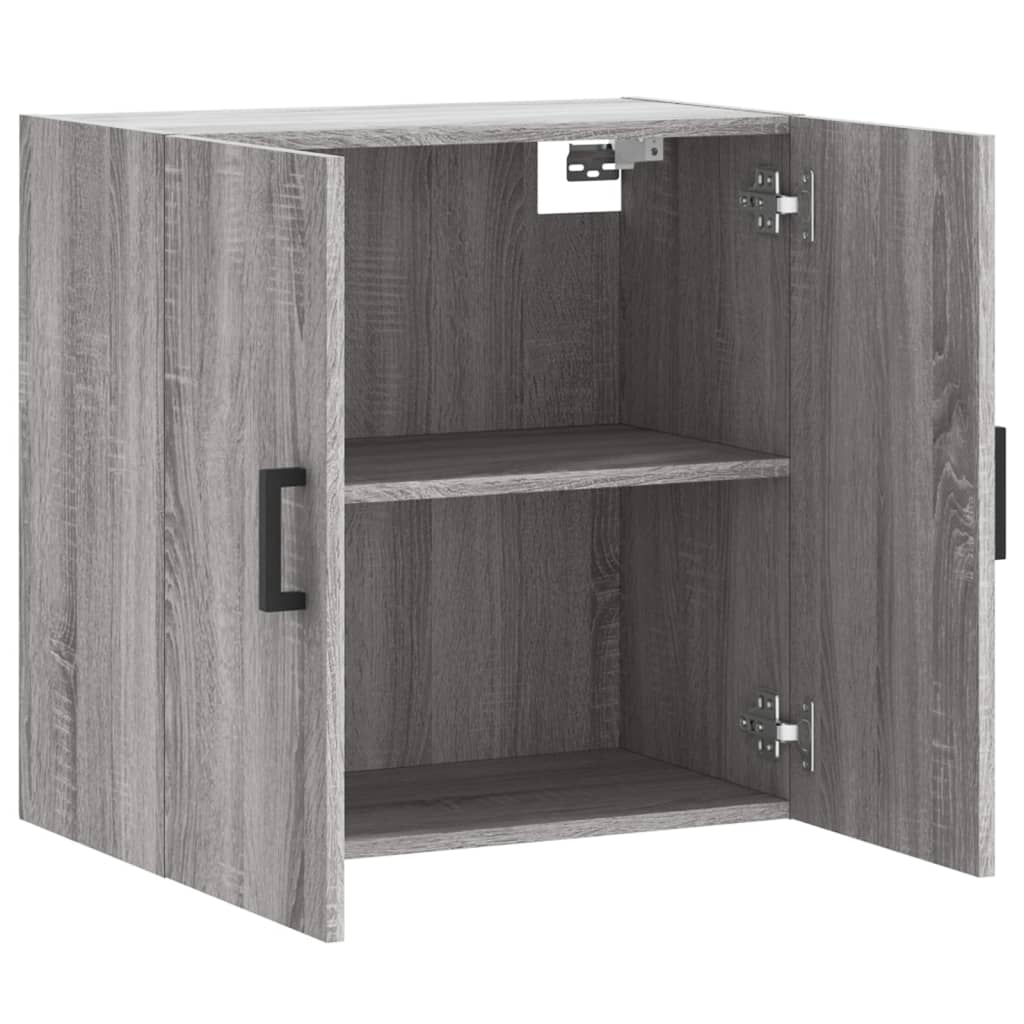 Wandkast 60X31X60 Cm Bewerkt Hout Grijs Sonoma Eikenkleurig