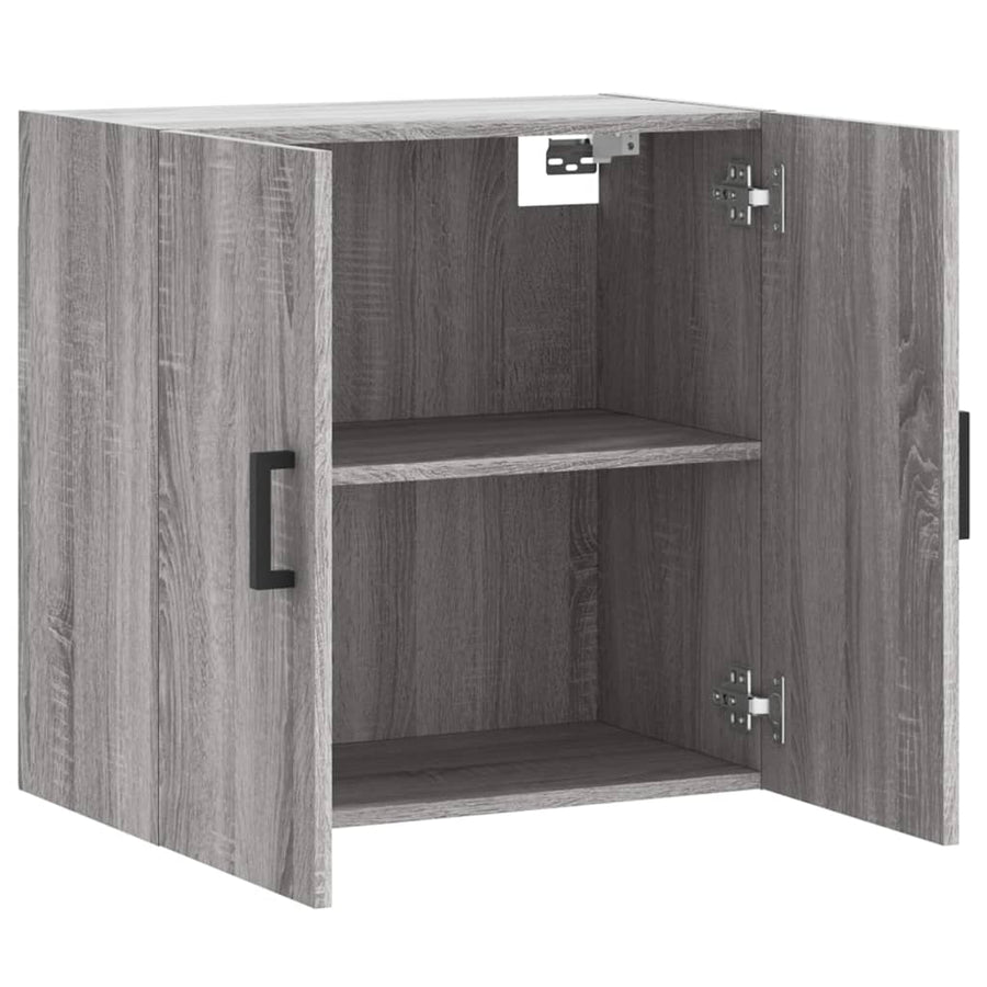 Wandkast 60X31X60 Cm Bewerkt Hout Grijs Sonoma Eikenkleurig