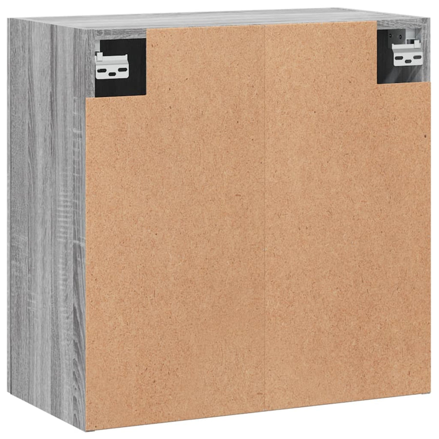 Wandkast 60X31X60 Cm Bewerkt Hout Grijs Sonoma Eikenkleurig