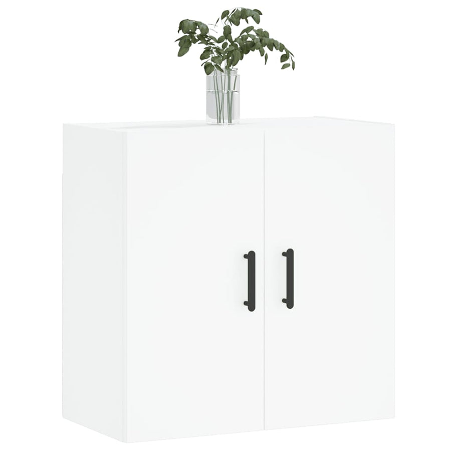 Wandkast 60X31X60 Cm Bewerkt Hout Wit