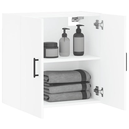 Wandkast 60X31X60 Cm Bewerkt Hout Wit
