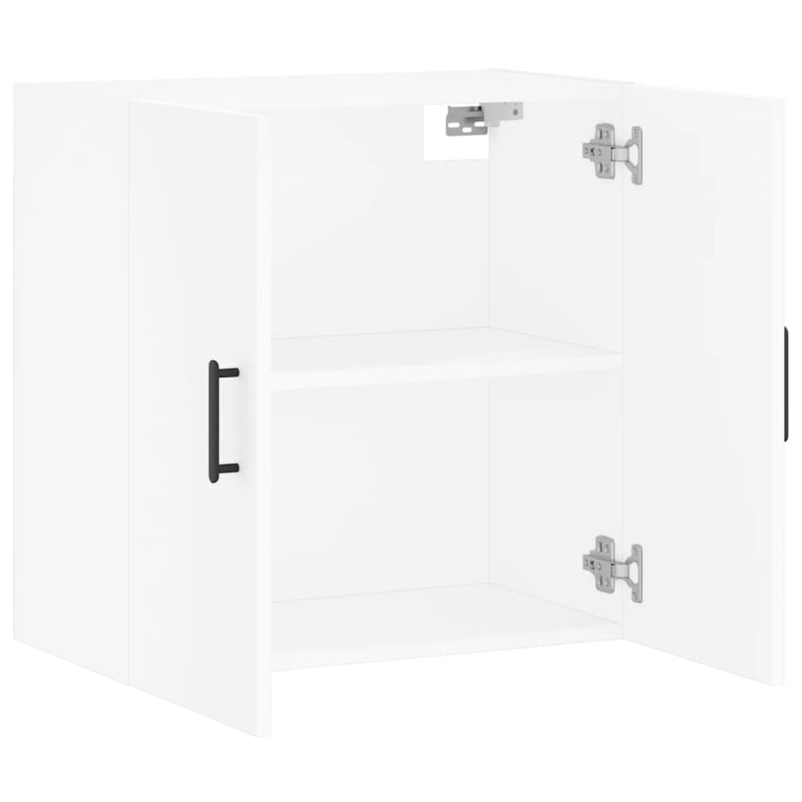 Wandkast 60X31X60 Cm Bewerkt Hout Wit
