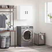 Wandkast 60x31x60 cm wit bewerkt hout