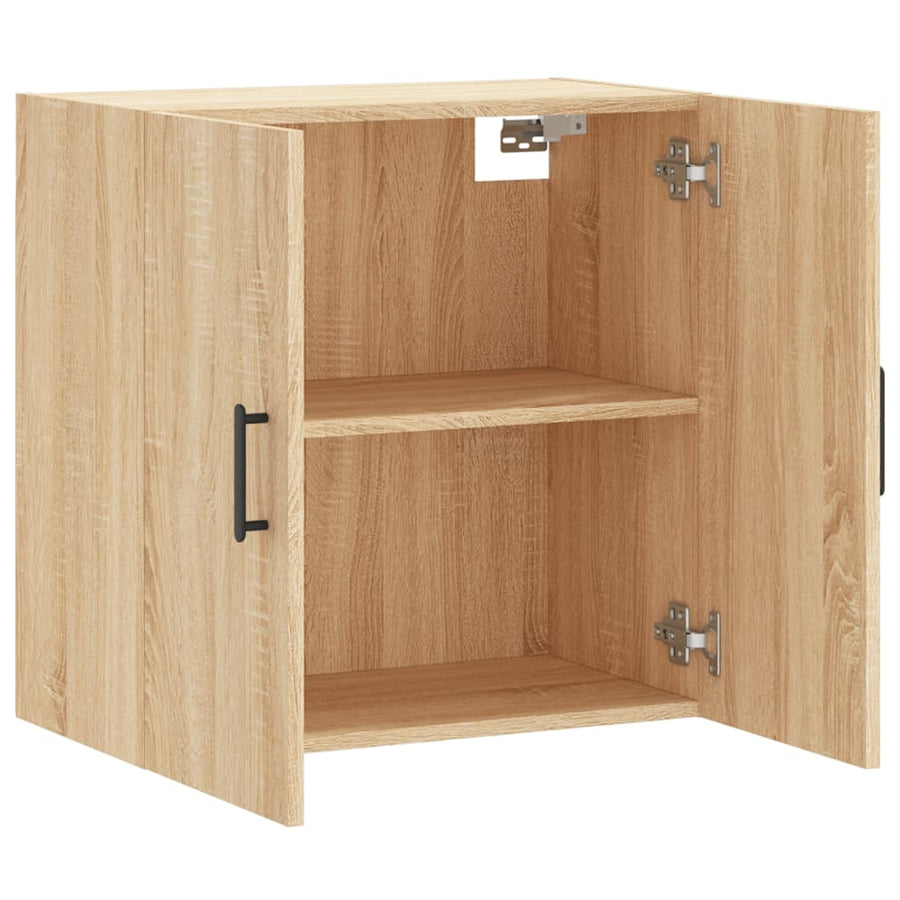 Wandkast 60X31X60 Cm Bewerkt Hout Sonoma Eikenkleurig