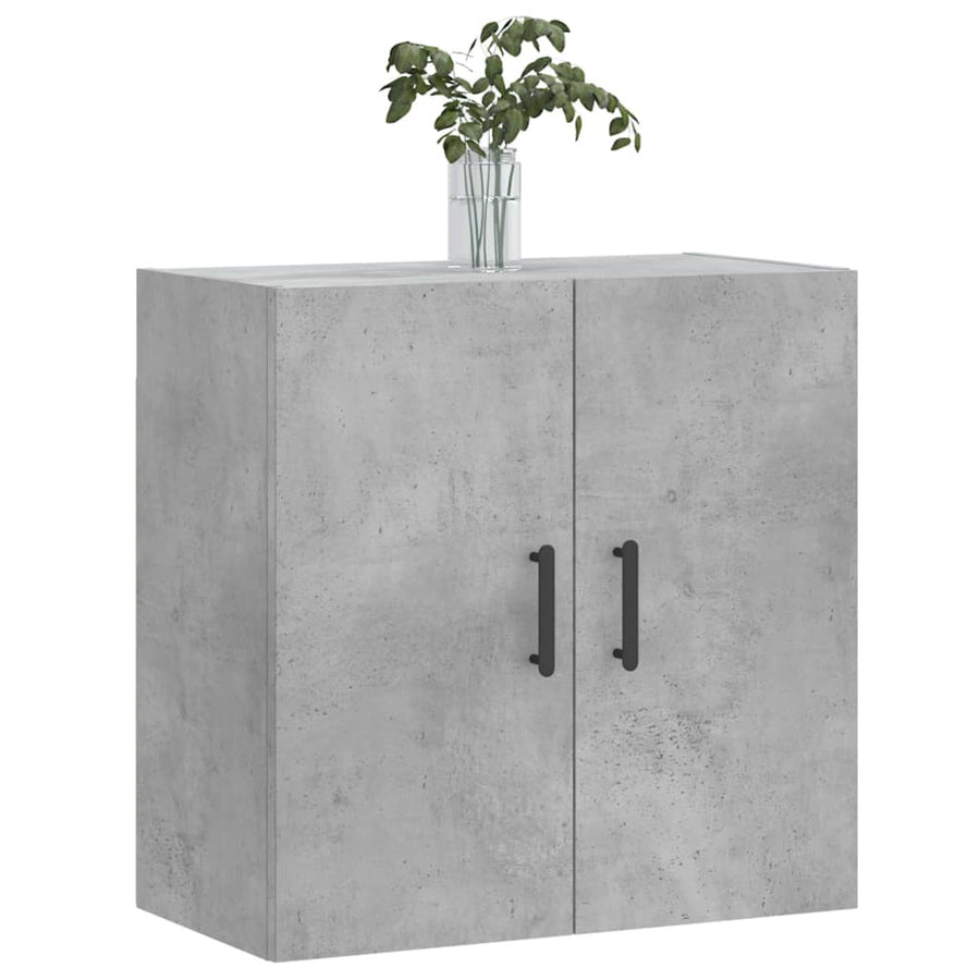 Wandkast 60X31X60 Cm Bewerkt Hout Betongrijs