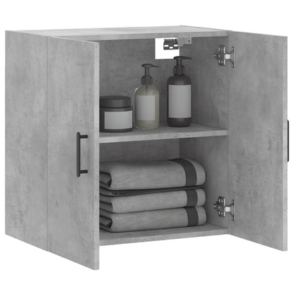 Wandkast 60X31X60 Cm Bewerkt Hout Betongrijs