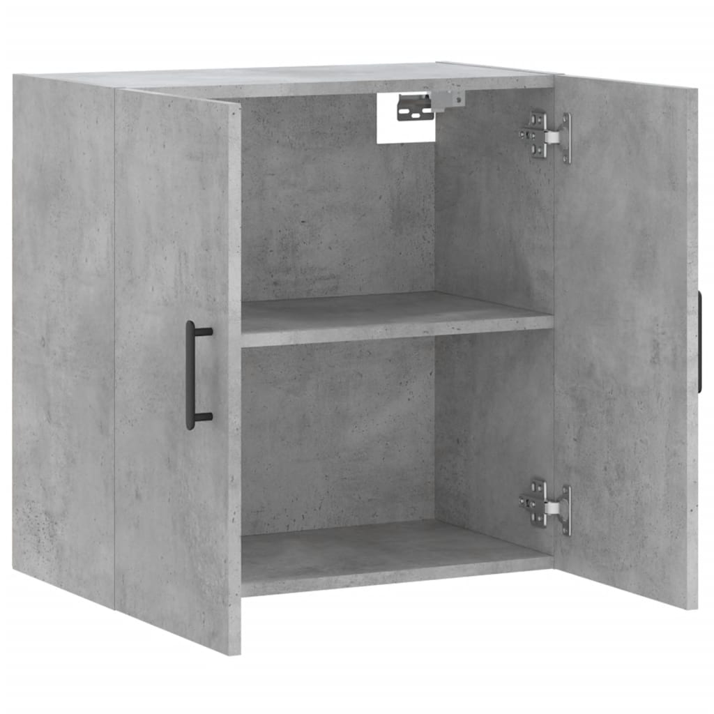 Wandkast 60X31X60 Cm Bewerkt Hout Betongrijs