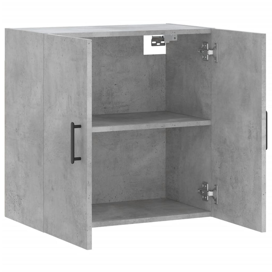 Wandkast 60X31X60 Cm Bewerkt Hout Betongrijs