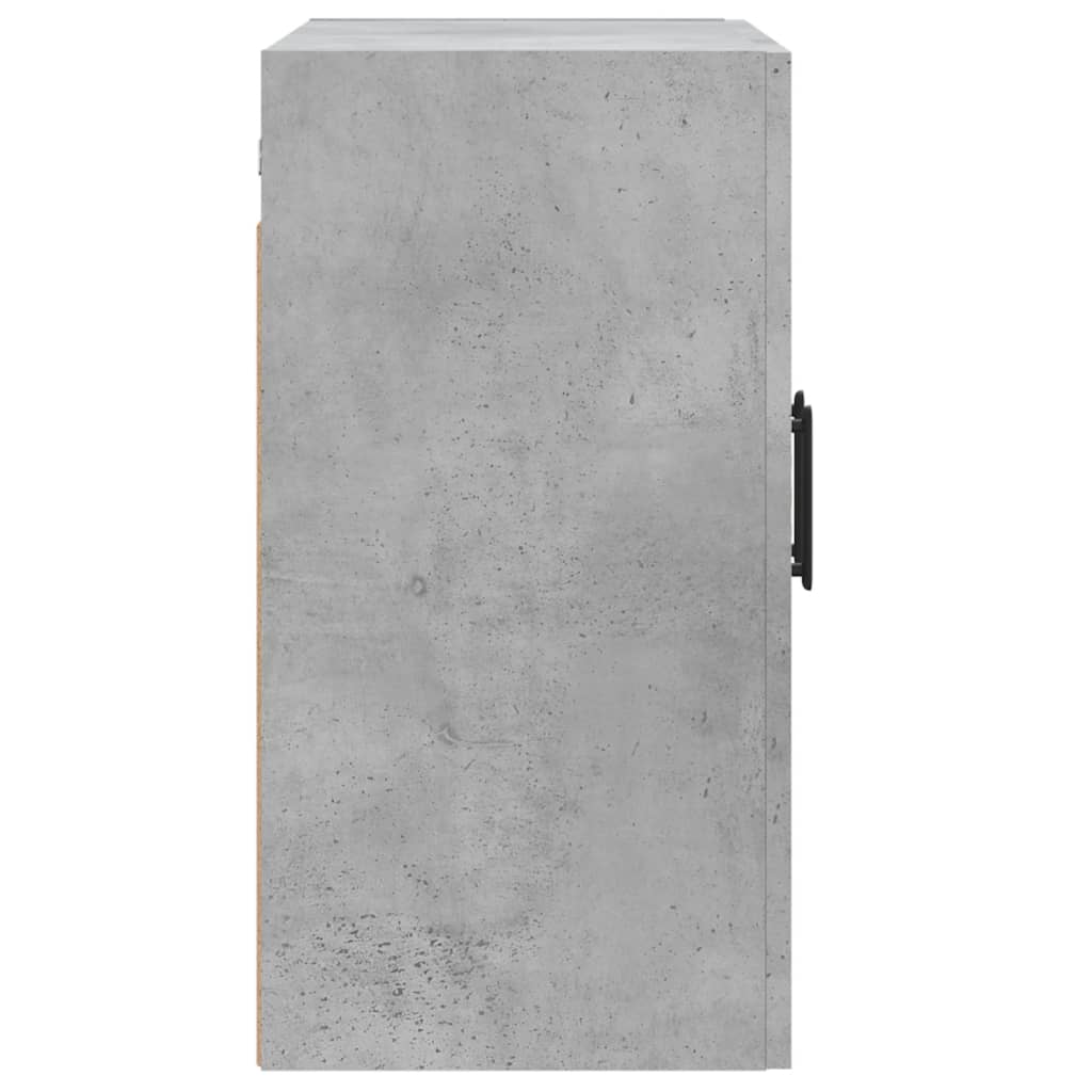 Wandkast 60X31X60 Cm Bewerkt Hout Betongrijs