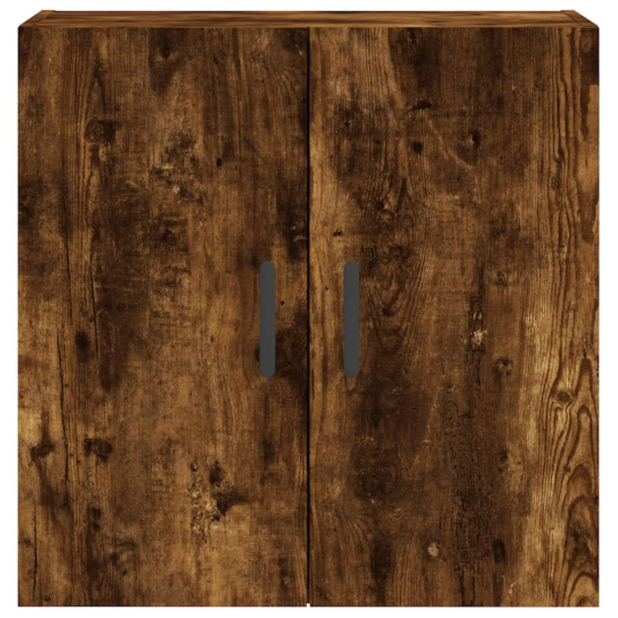 Wandkast 60X31X60 Cm Bewerkt Hout Gerookt Eikenkleurig