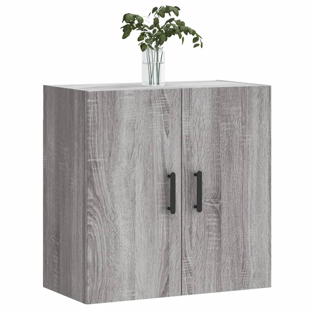 Wandkast 60X31X60 Cm Bewerkt Hout Grijs Sonoma Eikenkleurig