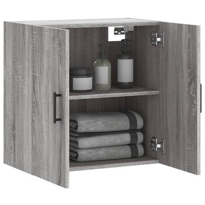 Wandkast 60X31X60 Cm Bewerkt Hout Grijs Sonoma Eikenkleurig