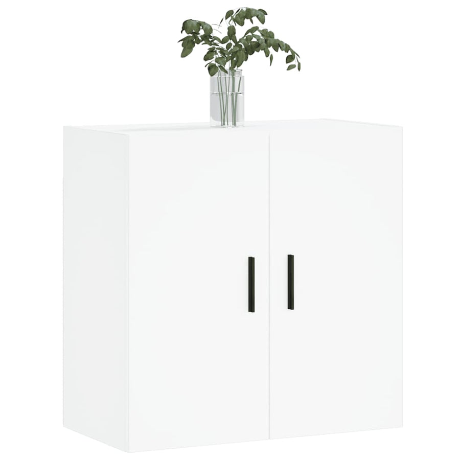 Wandkast 60X31X60 Cm Bewerkt Hout Wit
