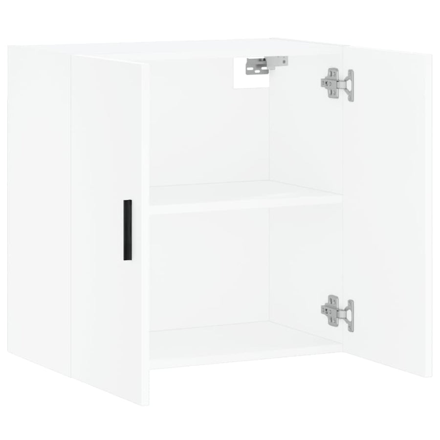 Wandkast 60X31X60 Cm Bewerkt Hout Wit