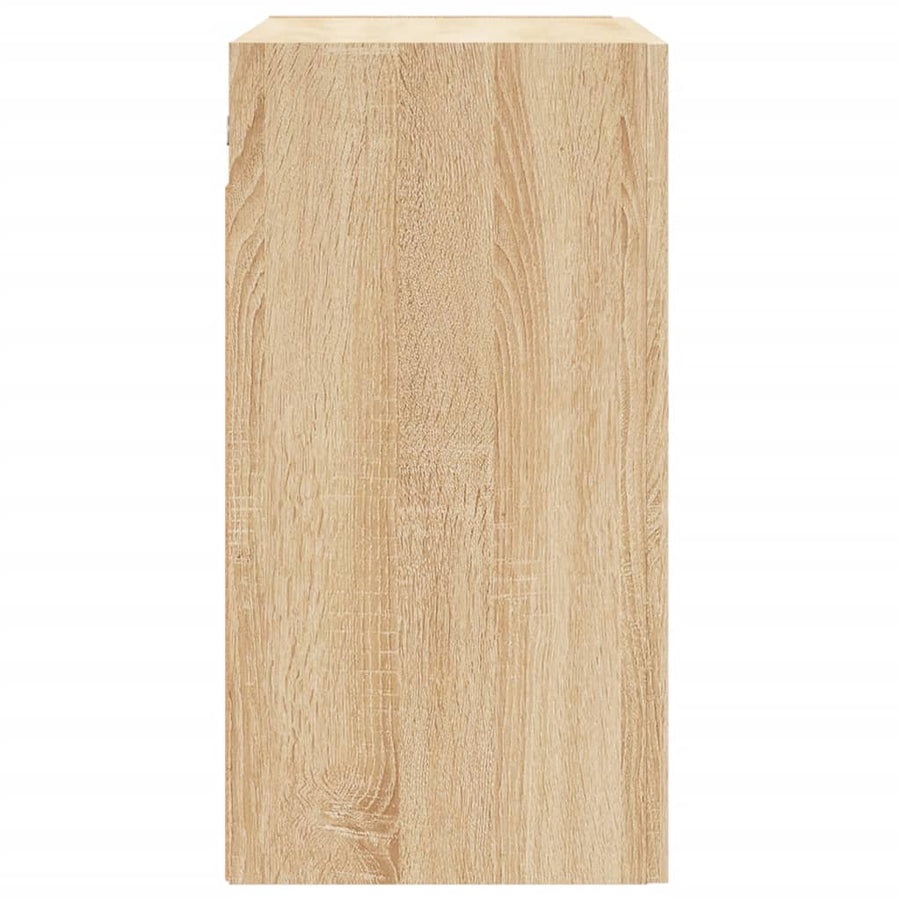 Wandkast 60X31X60 Cm Bewerkt Hout Sonoma Eikenkleurig