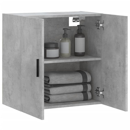 Wandkast 60X31X60 Cm Bewerkt Hout Betongrijs