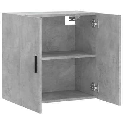 Wandkast 60X31X60 Cm Bewerkt Hout Betongrijs