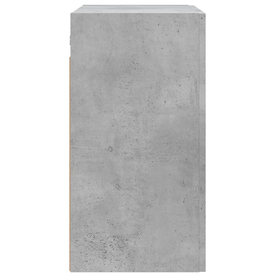 Wandkast 60X31X60 Cm Bewerkt Hout Betongrijs