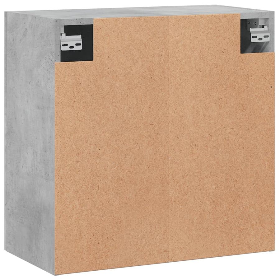 Wandkast 60X31X60 Cm Bewerkt Hout Betongrijs