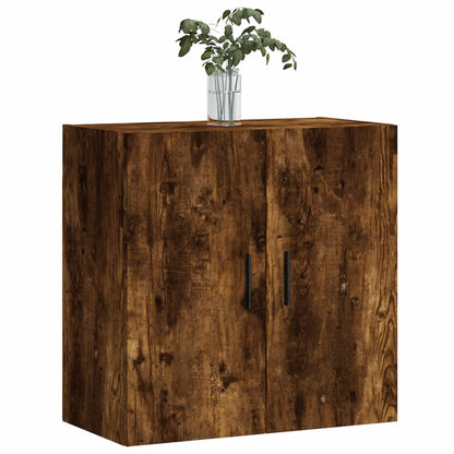 Wandkast 60X31X60 Cm Bewerkt Hout Gerookt Eikenkleurig