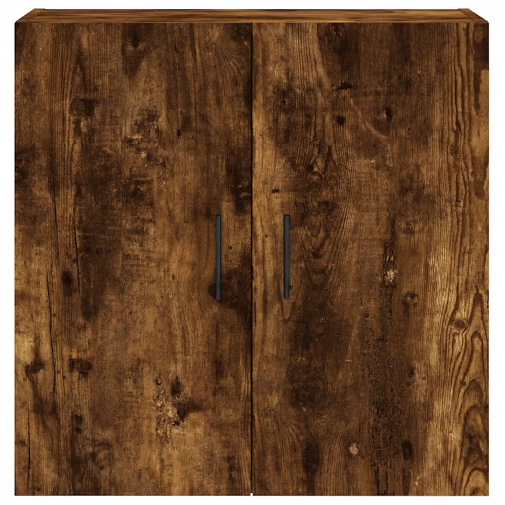 Wandkast 60X31X60 Cm Bewerkt Hout Gerookt Eikenkleurig