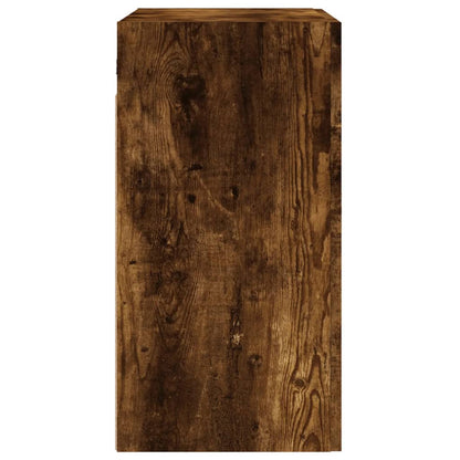 Wandkast 60X31X60 Cm Bewerkt Hout Gerookt Eikenkleurig