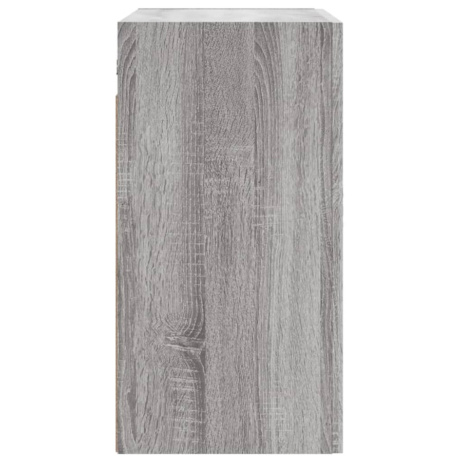 Wandkast 60x31x60 cm bewerkt hout grijs sonoma eikenkleurig