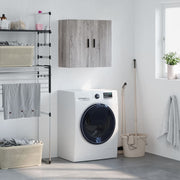 Wandkast 60x31x60 cm bewerkt hout grijs sonoma eiken