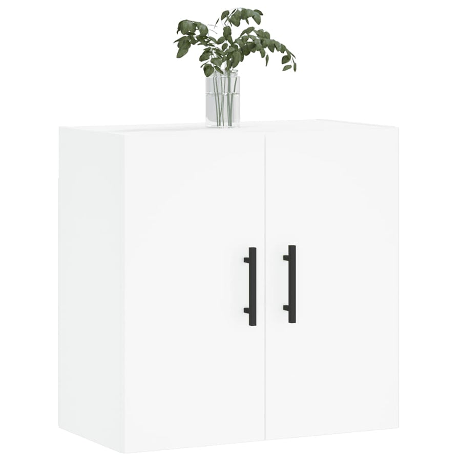 Wandkast 60X31X60 Cm Bewerkt Hout Wit