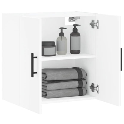 Wandkast 60X31X60 Cm Bewerkt Hout Wit