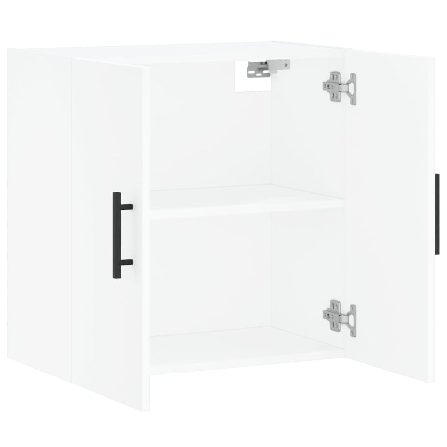 Wandkast 60X31X60 Cm Bewerkt Hout Wit