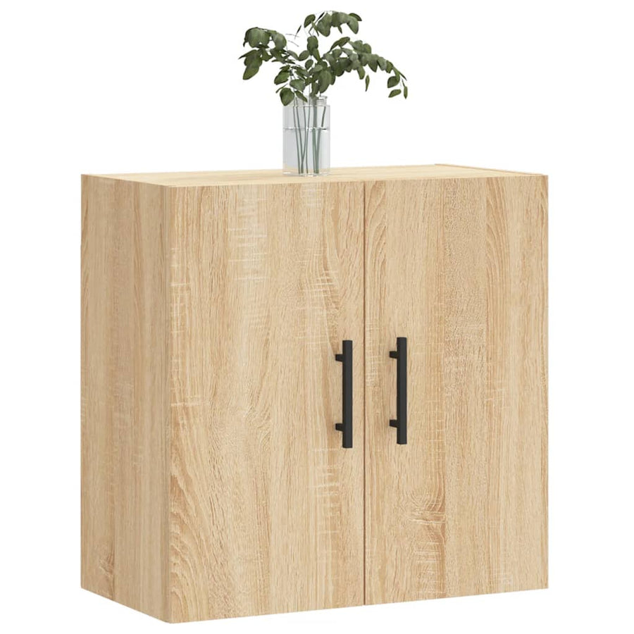 Wandkast 60X31X60 Cm Bewerkt Hout Kleurig Sonoma eiken