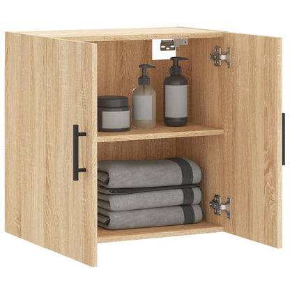 Wandkast 60X31X60 Cm Bewerkt Hout Kleurig Sonoma eiken