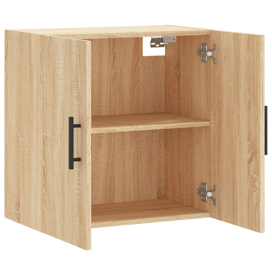 Wandkast 60X31X60 Cm Bewerkt Hout Kleurig Sonoma eiken