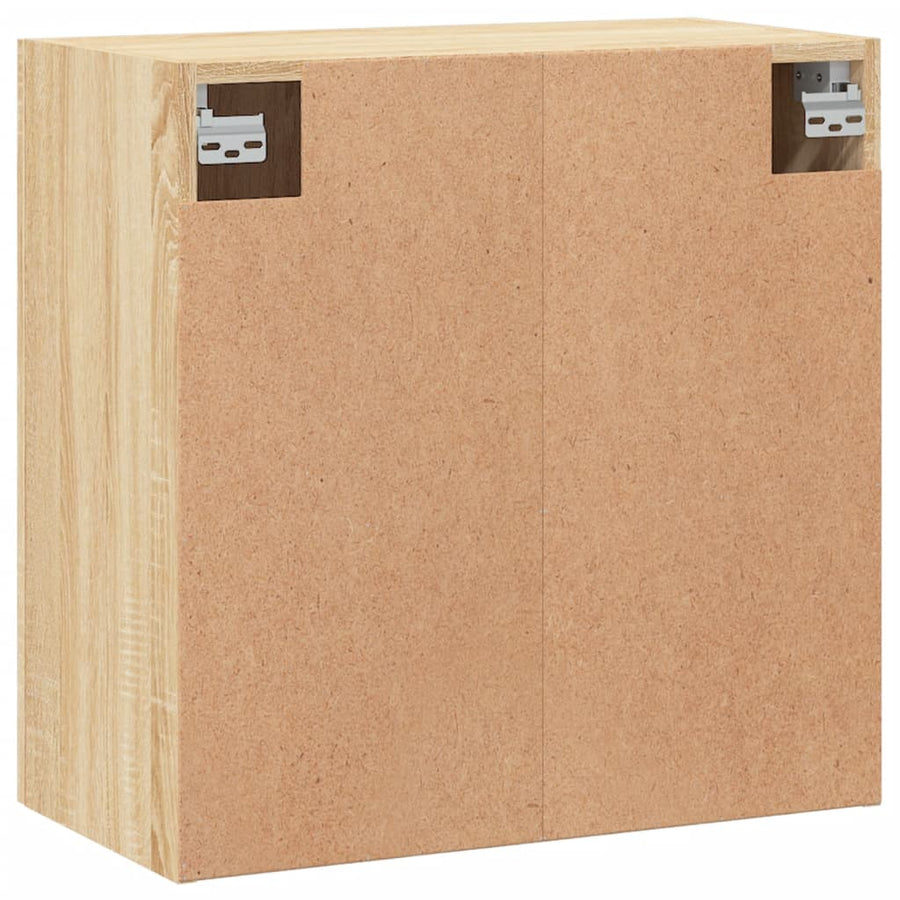 Wandkast 60X31X60 Cm Bewerkt Hout Kleurig Sonoma eiken