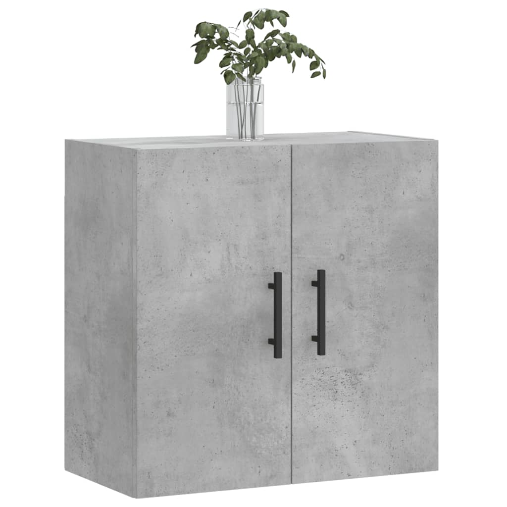 Wandkast 60X31X60 Cm Bewerkt Hout Betongrijs