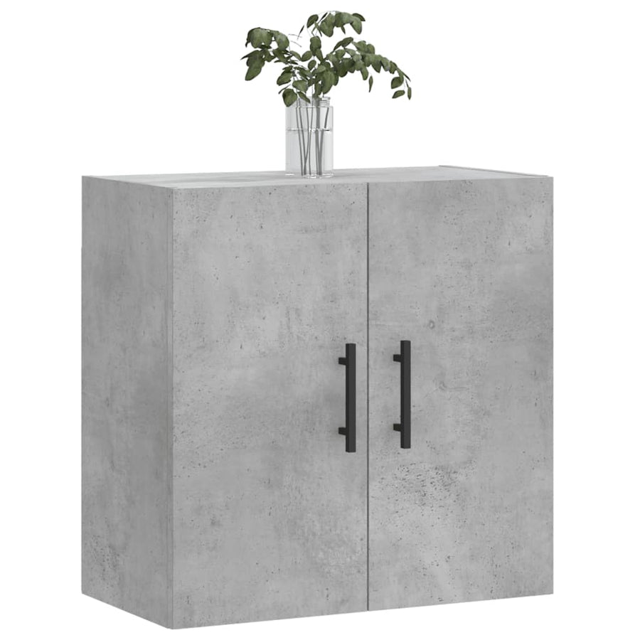 Wandkast 60X31X60 Cm Bewerkt Hout Betongrijs