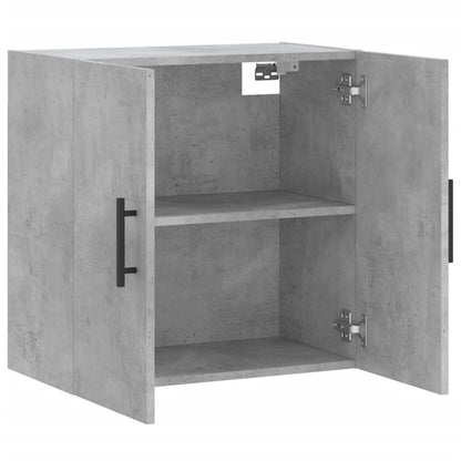 Wandkast 60X31X60 Cm Bewerkt Hout Betongrijs