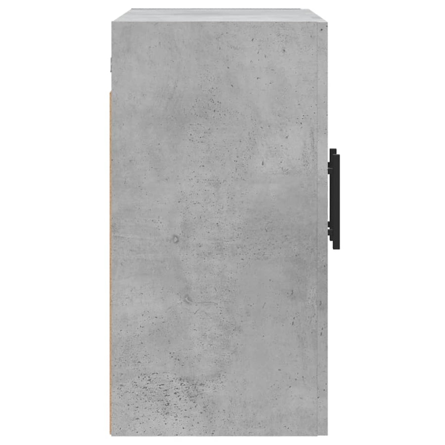 Wandkast 60X31X60 Cm Bewerkt Hout Betongrijs