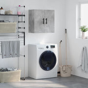 Wall cabinet 60x31x60 cm treated wood concrete grey