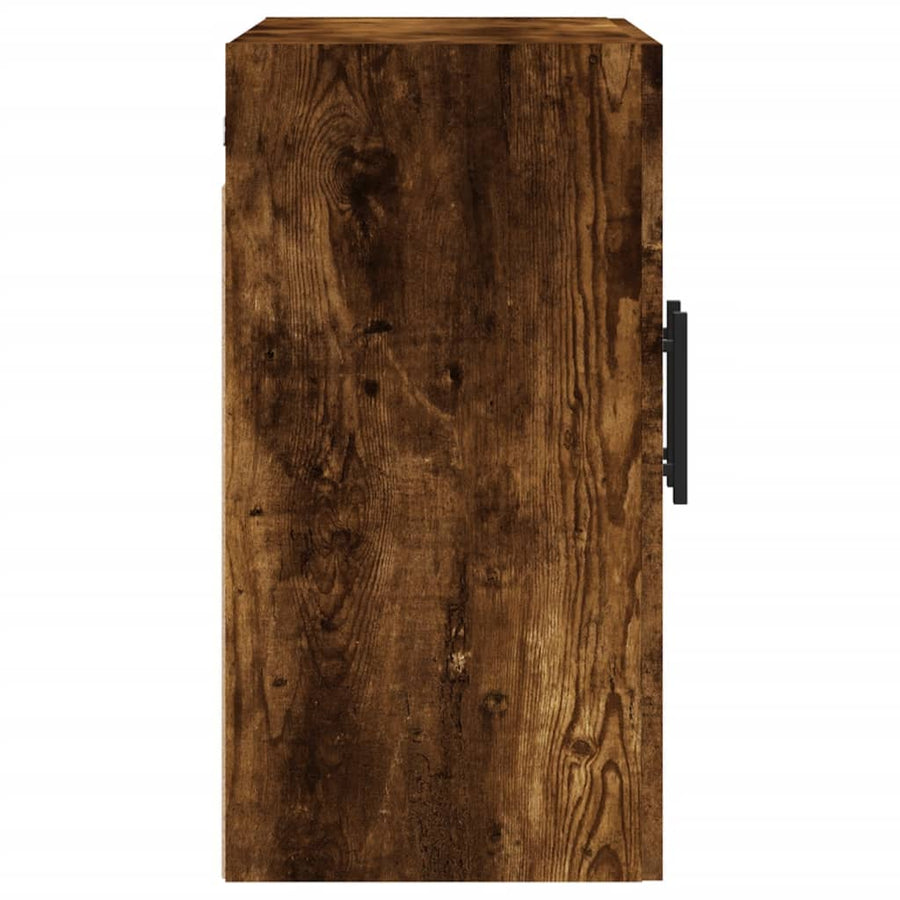 Wandkast 60x31x60 cm bewerkt hout gerookt eikenkleurig