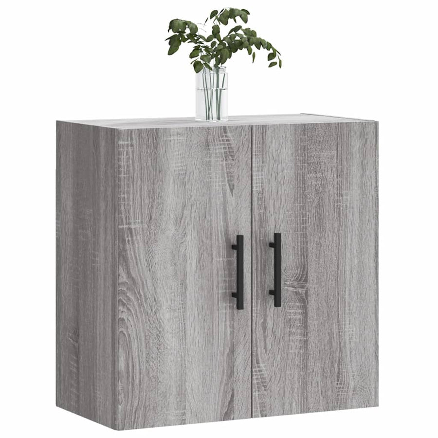 Wandkast 60x31x60 cm bewerkt hout grijs sonoma eikenkleurig