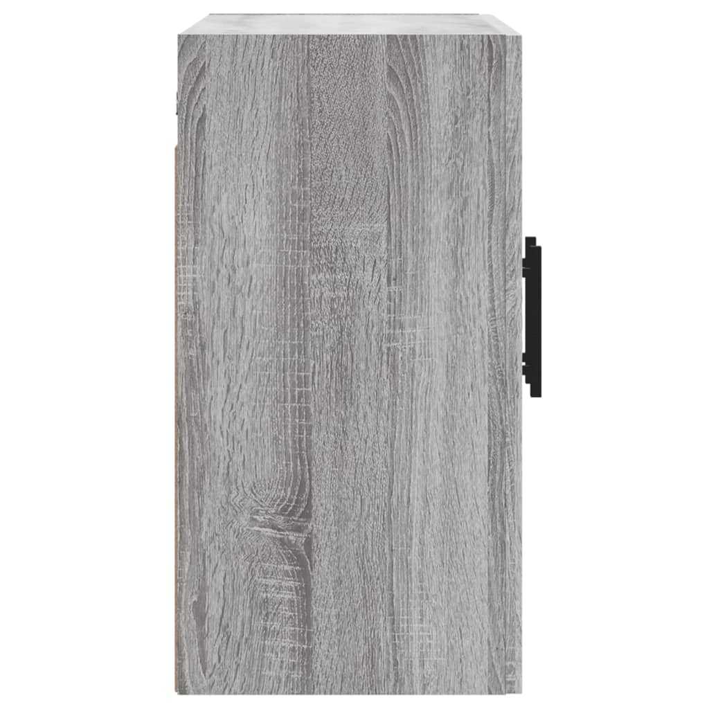 Wandkast 60x31x60 cm bewerkt hout grijs sonoma eikenkleurig
