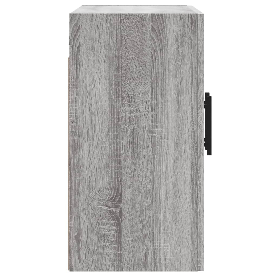 Wandkast 60x31x60 cm bewerkt hout grijs sonoma eikenkleurig